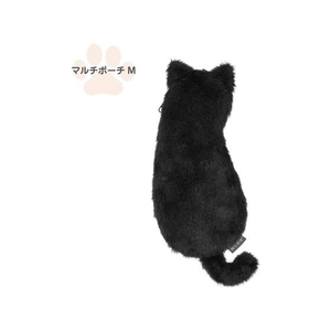 ナカバヤシ ねこのせ マルチポーチM 黒ネコ FCB333G-NNS-MP02BK-イメージ1