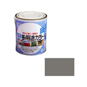 アサヒペン 水性多用途カラー 1.6L グレー FC717PM-イメージ1