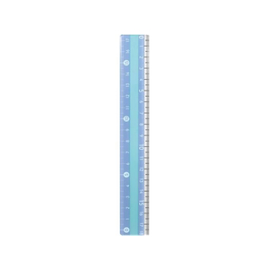 クツワ モジサシ定規 18cm ブルー FC530MW-KB034BL-イメージ1