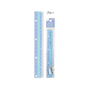 クツワ モジサシ定規 18cm ブルー FC530MW-KB034BL-イメージ2
