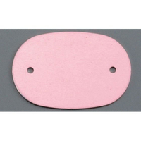 オオイ金属 アルマイト ネームプレート小判型 10枚入 378-B レッド FC058LX-8060200