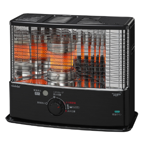 トヨトミ 木造8畳 コンクリート11畳まで 反射式石油ストーブ ブラック RSW30NB 