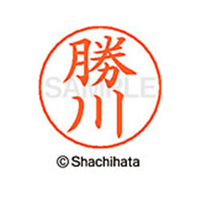 シヤチハタ ネームペン用ネーム シルバー 既製 勝川 FC46485-X-GPS-0714