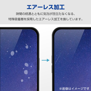 エレコム moto g64 5G用ガラスフィルム 高透明 PM-R243FLGG-イメージ6