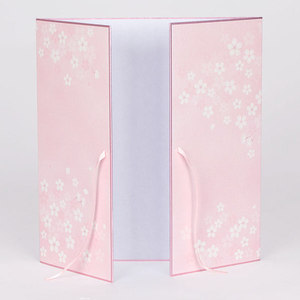 デザインフィル カラー色紙 両開き リボン 桜柄 ｶﾗ-ｼｷｼﾘﾖｳﾋﾞﾗｷﾘﾎﾞﾝｻｸﾗｶﾞﾗ-イメージ3