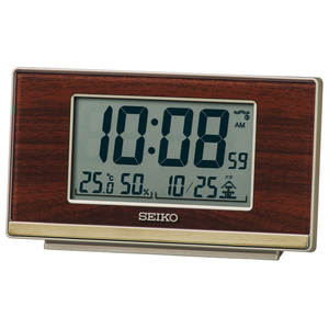 SEIKO 電波目覚まし時計 SQ793B-イメージ1