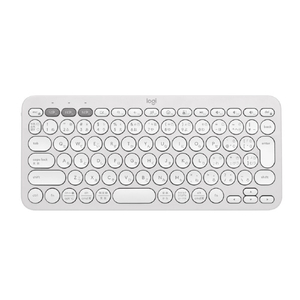 ロジクール ワイヤレスキーボード PEBBLE KEYS 2 K380S オフホワイト K380SOW-イメージ1