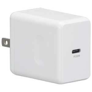 オーム電機 AC充電器 MAV-AP30W-W オーム電機 AC充電器 MAV-AP30W-W