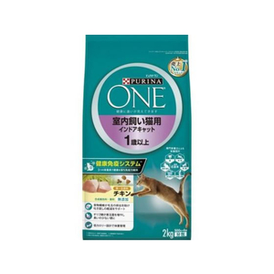 ネスレピュリナペットケア ピュリナワンキャット 室内飼い猫用 インドアキャット 1歳以上 チキン 2kg FC490NP-イメージ1