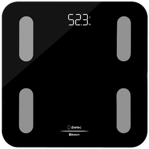 ドリテック 体重体組成計 ドクタースキャンコネクト e angle select ブラック BS-405E6BK-イメージ1