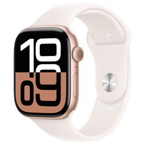 Apple Apple Watch Series 10(GPS + Cellularモデル)- 46mm ローズゴールドアルミニウムケースとライトブラッシュスポーツバンド - M/L MWY73J/A Apple Apple Watch Series 10(GPS + Cellularモデル)- 46mm ローズゴールドアルミニウムケースとライトブラッシュスポーツバンド - M/L MWY73J/A