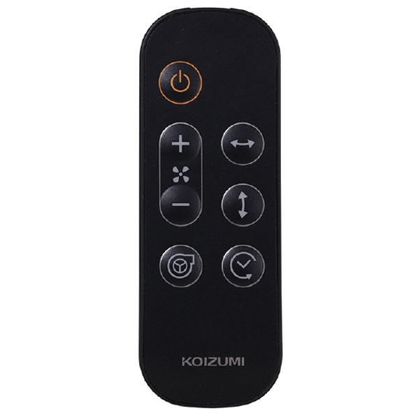 KOIZUMI DCモーター搭載リモコン付サーキュレーター ブラック KCF1841K 自動 6時間 50/60Hz