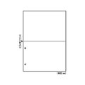 ヒサゴ マルチプリンタ帳票 A4 白紙 2面 2穴 100枚 FC91547FSC2084