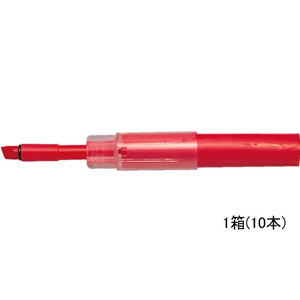 三菱鉛筆 ホワイトボードマーカー(お知らセンサー)カートリッジ赤 10本 1箱(10本) F881682-PWBR1005K.15-イメージ1