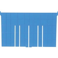 ＤＩＣプラスチック F型コンテナF-21用短手仕切板:243×230 青 ブルー230F-212434 FC895FZ-5011817