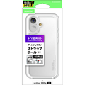 エレコム iPhone 17用ハイブリッドケース ストラップホール付き メタルステッカー付 クリア PM-A25AHVCKSHCR