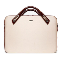 abbi NewYrok PCバッグ ミッシェル サテンブリーフケース M(15．4インチ) ベージュ B6307BE