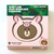 LINE FRIENDS 急速充電対応 ワイヤレス充電パッド ジャングルブラウン ピギーブラウン KCL-WPT002-イメージ1