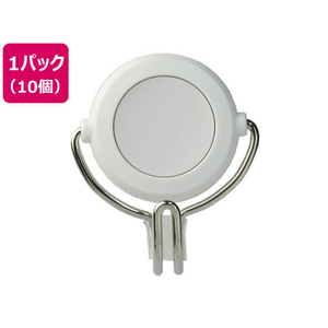 ソニック 超強力マグネットフック 3kg 白 10個 FC435NT-MG-743-W-イメージ1