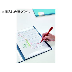 キングジム クリアーファイル カキコ A4 20ポケット 水色 10冊 F021764-8632ﾐｽ-イメージ2