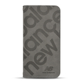 エム・ディー・シー iPhone 14 Pro用手帳ケース new balance スタンプロゴスエード グレー MD-75240-4