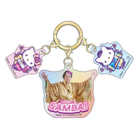 ケイカンパニー マツケンサンバ×ハローキティ 3連アクリルキーホルダー サンバ! ﾏﾂｹﾝｷﾃｲ3ﾚﾝｱｸﾘﾙｱKHｻﾝﾊﾞ