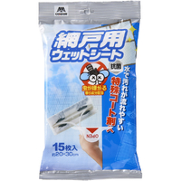 山崎産業 網戸用ウェットシート 15枚入 ｱﾐﾄﾞﾖｳｳｴﾂﾄｼ-ﾄ15ﾏｲ