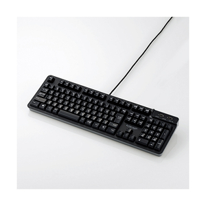 エレコム USBハブ付有線プレミアムメンブレンキーボード ブラック TK-FCM094HBK エレコム USBハブ付有線プレミアムメンブレンキーボード ブラック TK-FCM094HBK