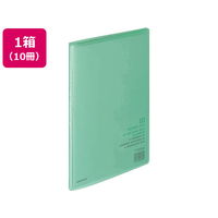 コクヨ クリヤーブック〈キャリーオール〉固定式 A4 10ポケット 緑 10冊 1箱(10冊) F836115-ﾗ-2G