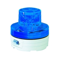 日動工業 電池式LED回転灯ニコUFO 常時点灯タイプ 青 青7675単3乾電池×2本 FC469HS-3686485