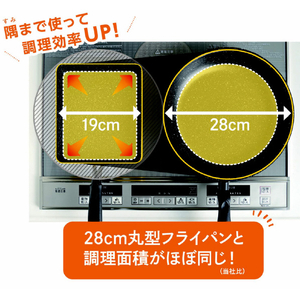 カクセー IH対応 ダンデライパン>スクエア 22×19cm 蓋付き イエロー DL03IHﾀﾞﾝﾃﾞﾗｲﾊﾟﾝｽｸｴｱﾌﾀﾂｷ-イメージ2