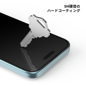 araree iPhone 16用core 液晶保護ガラスフィルム Clear(2枚入り) AR27149I16-イメージ8