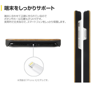 National Geographic iPhone XS Max用ケース Metal-Deco Wood Case ローズウッド NG14149I65-イメージ4