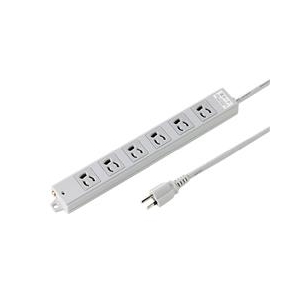 サンワサプライ 工事物件雷ガードタップ（3P・6個口・3m） TAP-K6SP-3-イメージ1