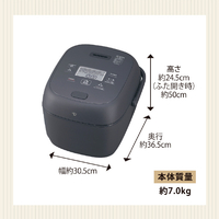 象印 NW-BH18E5-BA 圧力IH炊飯ジャー極め炊き(1升) e angle select