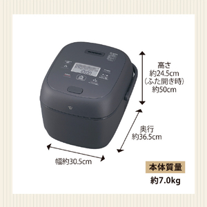 象印 圧力IH炊飯ジャー極め炊き(1升) e angle select ブラック NW-BH18E5-BA-イメージ10