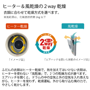 日立 6．0kg衣類乾燥機 ピュアホワイト DE-N60HV W-イメージ4