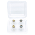 日本ディックス イヤーピース(M/MSサイズ・各1ペア) COREIR -コレイル- BRASS Yellow/Blue PTM01-M-MS