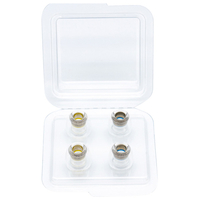 日本ディックス イヤーピース(M/MSサイズ・各1ペア) COREIR -コレイル- BRASS Yellow/Blue PTM01-M-MS