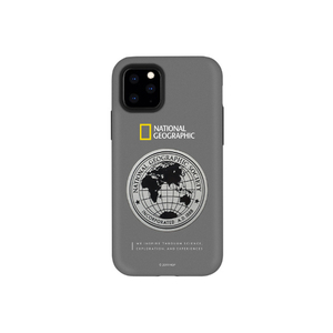 National Geographic iPhone 11 Pro用ケース Global Seal Metal-Deco Case グレー(チタン) NG17150I58R-イメージ1