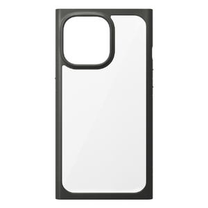 PGA iPhone 13 Pro用ガラスタフケース(スクエア) ブラック PG-21NGT05BK-イメージ1