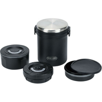 パール金属 全真空ステンレスランチジャー1500 ブラック FC807NM-HB-5668