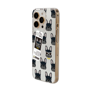 Dparks iPhone 14 Pro用ソフトクリアケース bulldog DS24151I14P-イメージ2