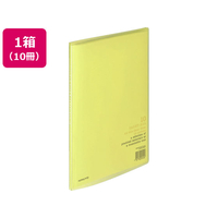 コクヨ クリヤーブック〈キャリーオール〉固定式 A4 10ポケット 黄 10冊 1箱(10冊) F836117-ﾗ-2Y