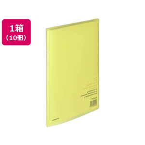 コクヨ クリヤーブック〈キャリーオール〉固定式 A4 10ポケット 黄 10冊 1箱(10冊) F836117-ﾗ-2Y-イメージ1