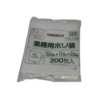 トラスコ中山 TRUSCO　小型ポリ袋　縦230X横170Xt0．05　200枚入　透明 A-1723