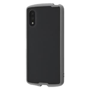 レイアウト Xperia Ace II用ハイブリッドケース Puffull Matte Black グレー RT-RXPAM2BS14/GR-イメージ1