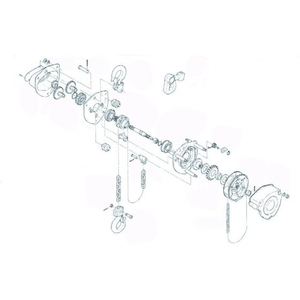キトー CB020(M3形)用部品 ブレーキバン ブレーキバンM3(2t､21／2t) FC004FW-2085013-イメージ1