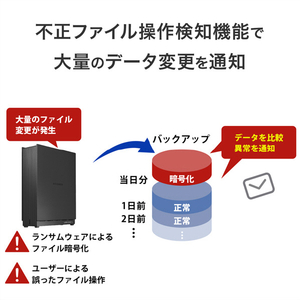 I・Oデータ 1ドライブNAS(ネットワークHDD) 8TB HDL1-LE08NB-イメージ8