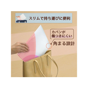 プラス PASTYスリムホルダーファイル A4 4ポケット ピーチピンク FCA8656-98-860-イメージ7